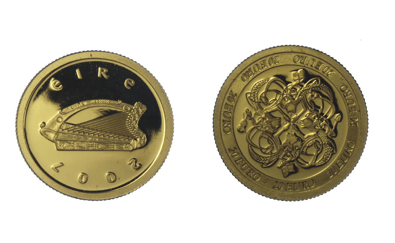 "Cultura Celtica Europea" - 20 euro gr. 1,24 in oro 999/000