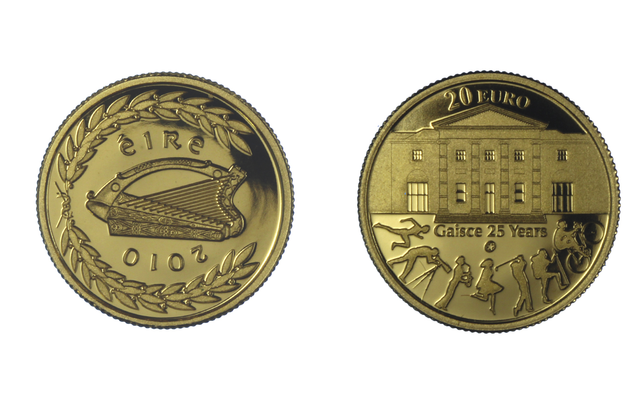 "25 Premio Gaisce" - 20 euro gr. 1,24 in oro 999/000