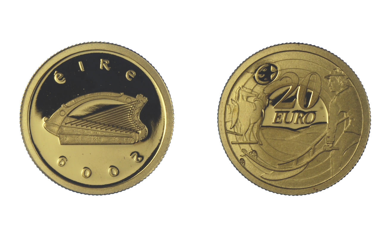 "80 della Banconota Ploughman" - 20 euro gr. 1,24 in oro 999/000