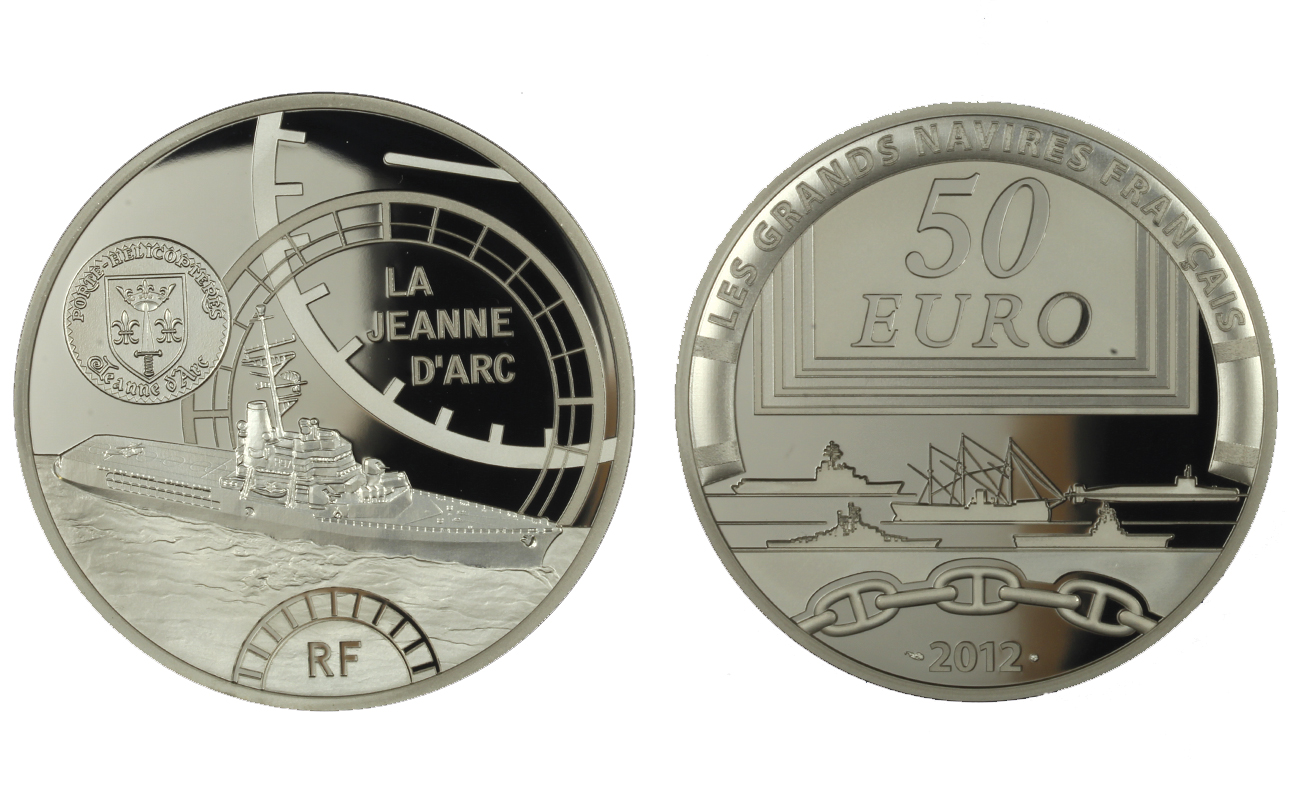La Jeanne d'Arc -  50 Euro gr. 163,80 in ag. 950/000 
