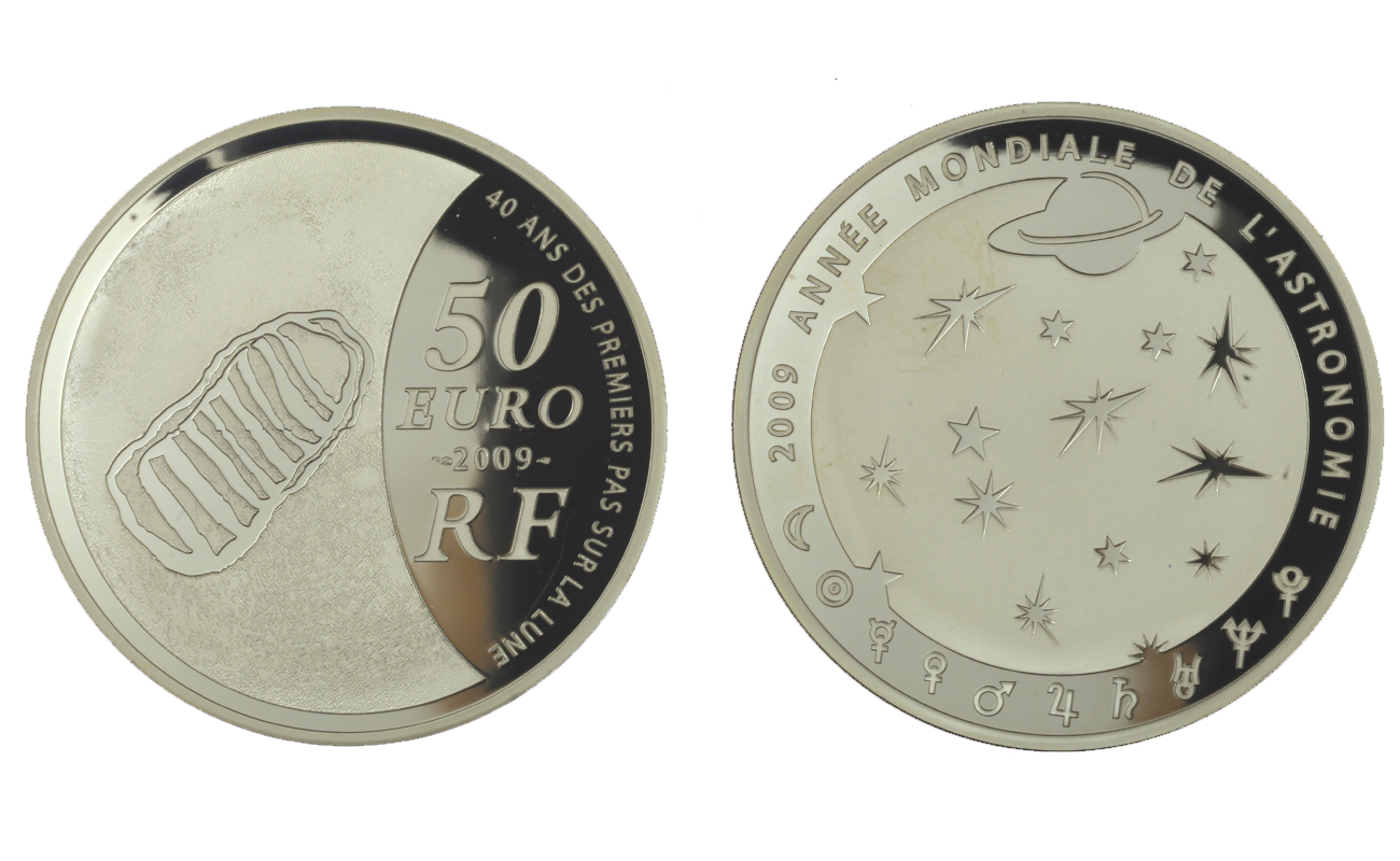 Anno Internazionale dell'Astronomia -  50 Euro gr. 163,80 in ag. 950/000 