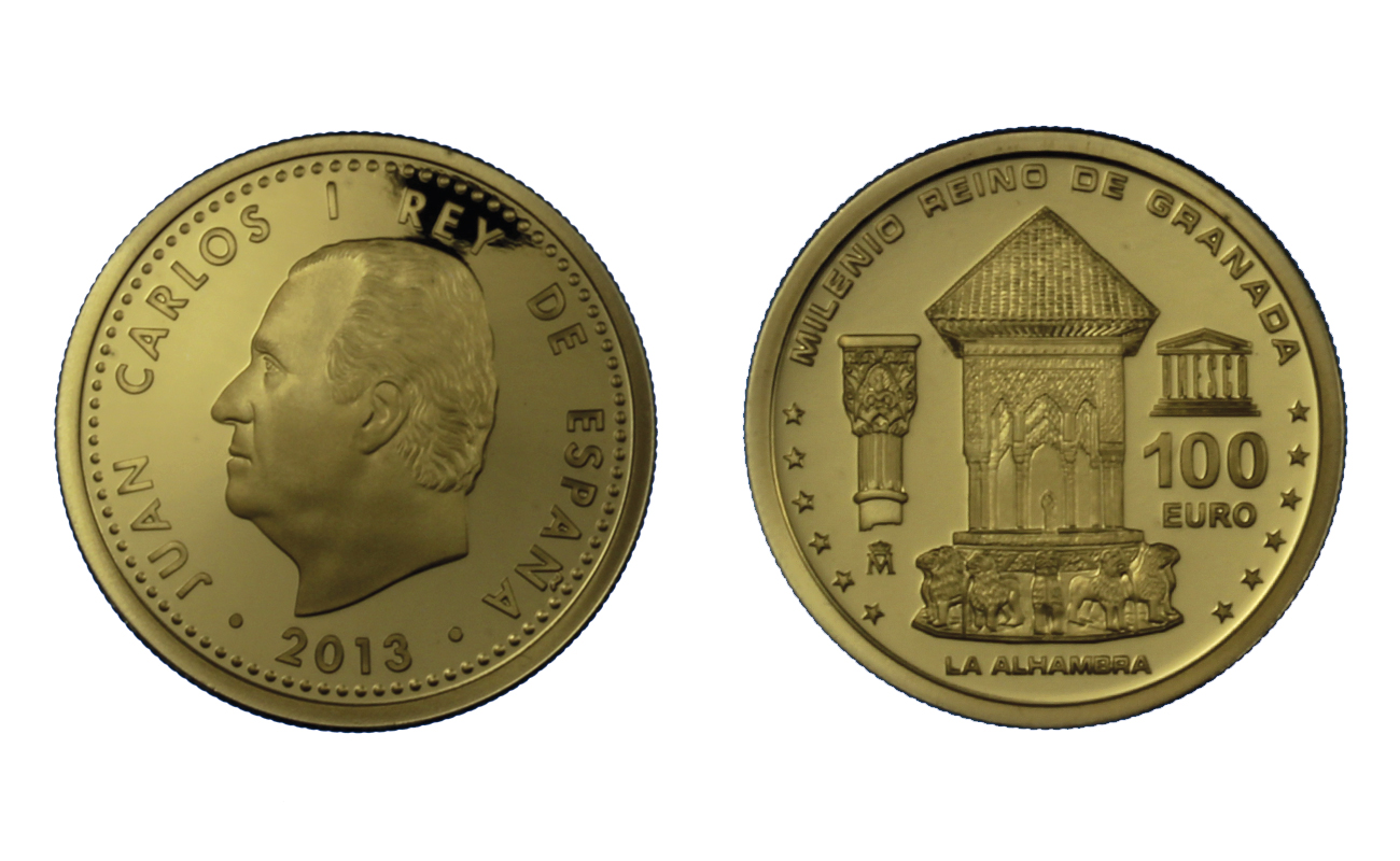 "Millenario del Regno di Granada" - 100 Euro gr. 6,75 in oro 999/000