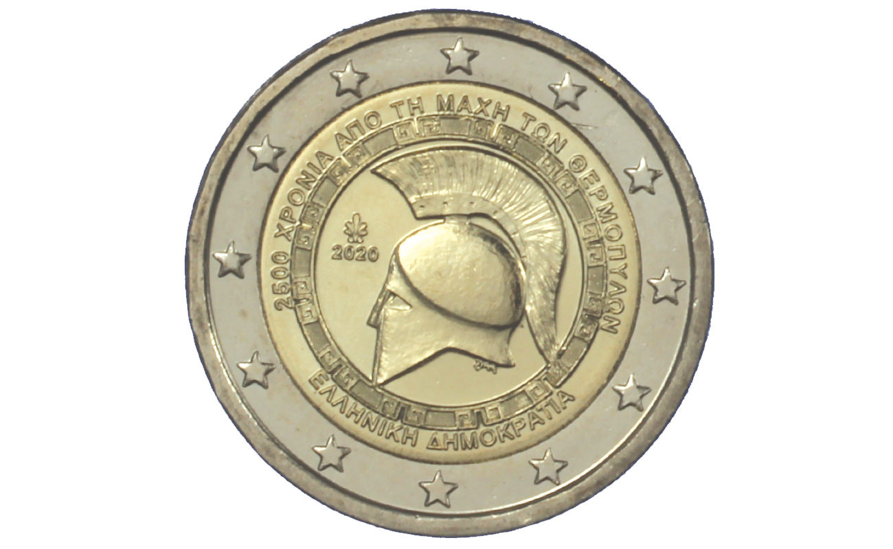 "2500 ann. della battaglia delle Termopili" - moneta da 2 euro