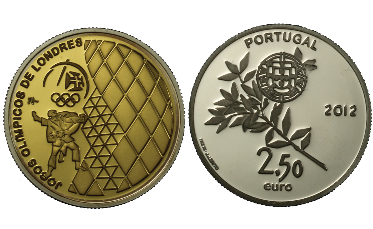 "XXX Giochi olimpici di Londra" - 2,50 Euro gr.3,10 in oro 999/000 e gr. 12,00 in ag.925/000