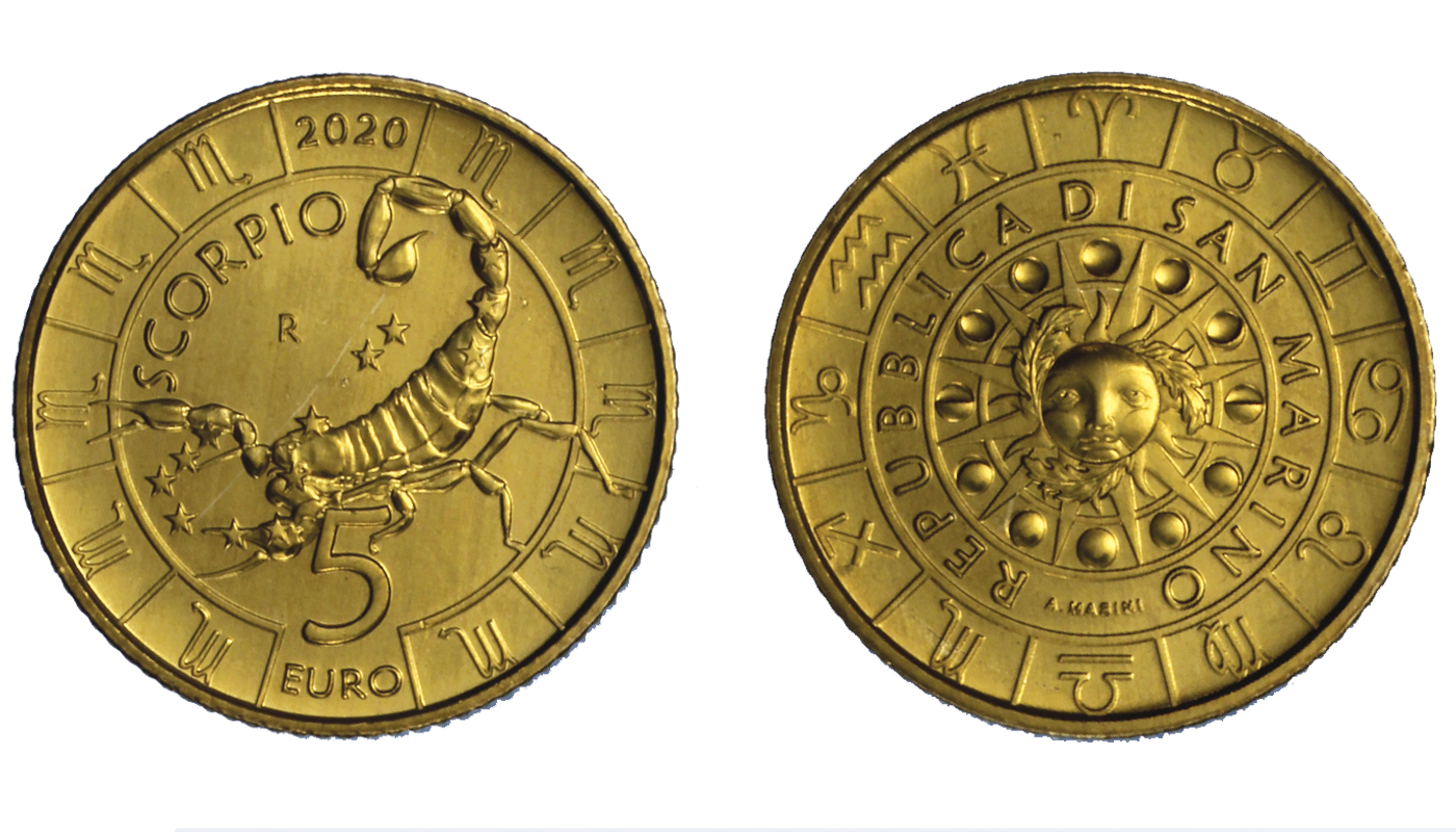 Serie "Segni zodiacali: Scorpione" - moneta da 5 euro