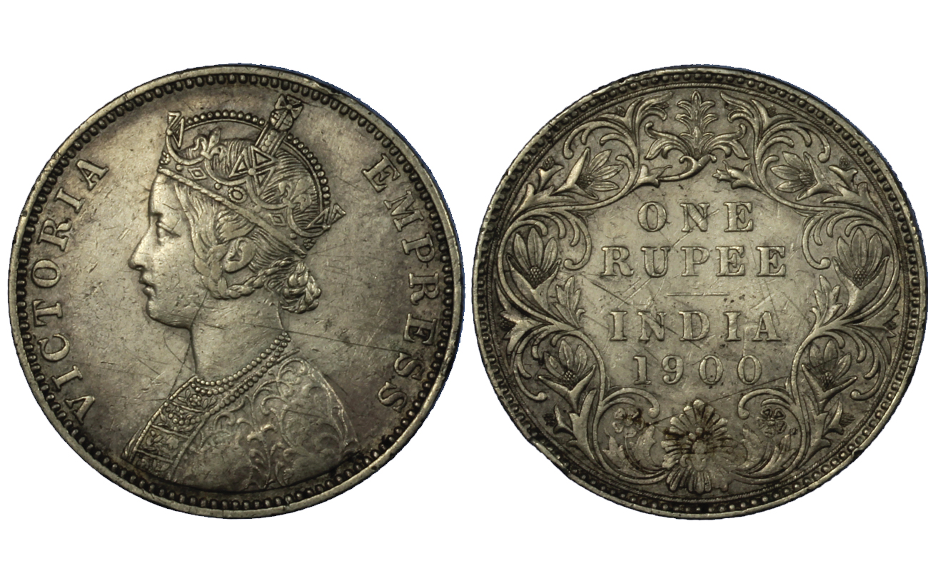 Regina Vittoria - 1 rupia gr. 11.60 in ag. 917/000