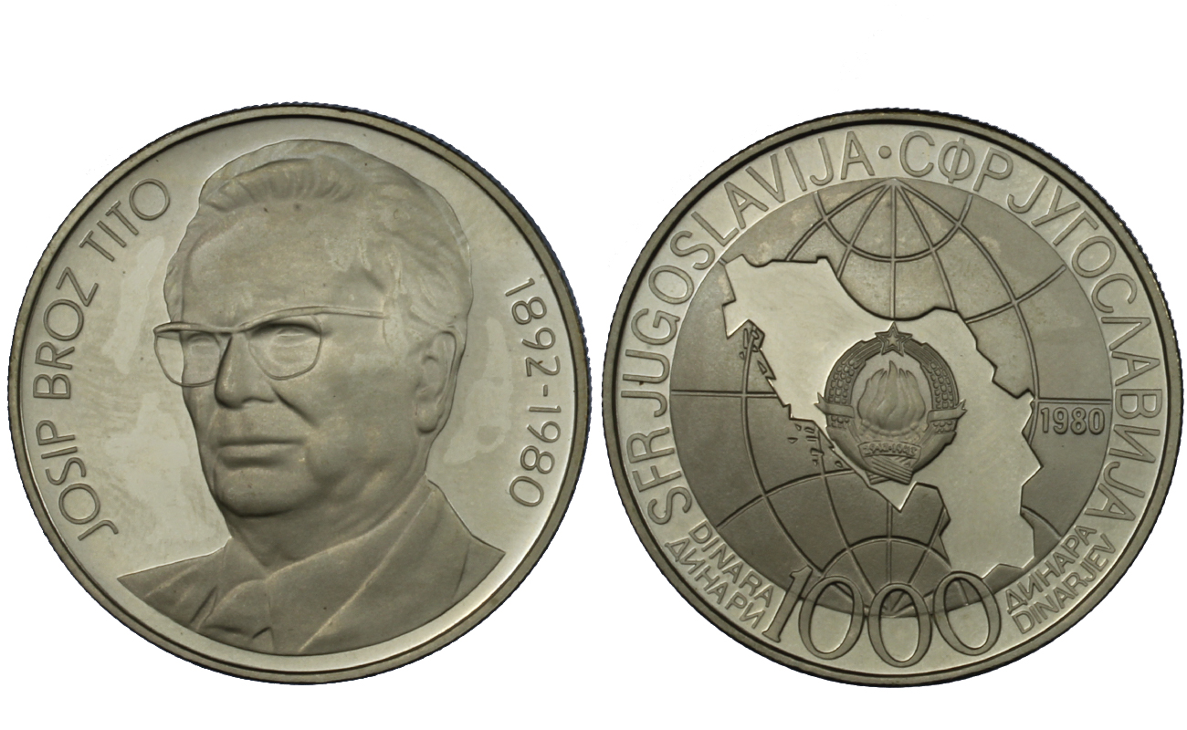 1000 dinari gr. 25.90 in ag. 750/000