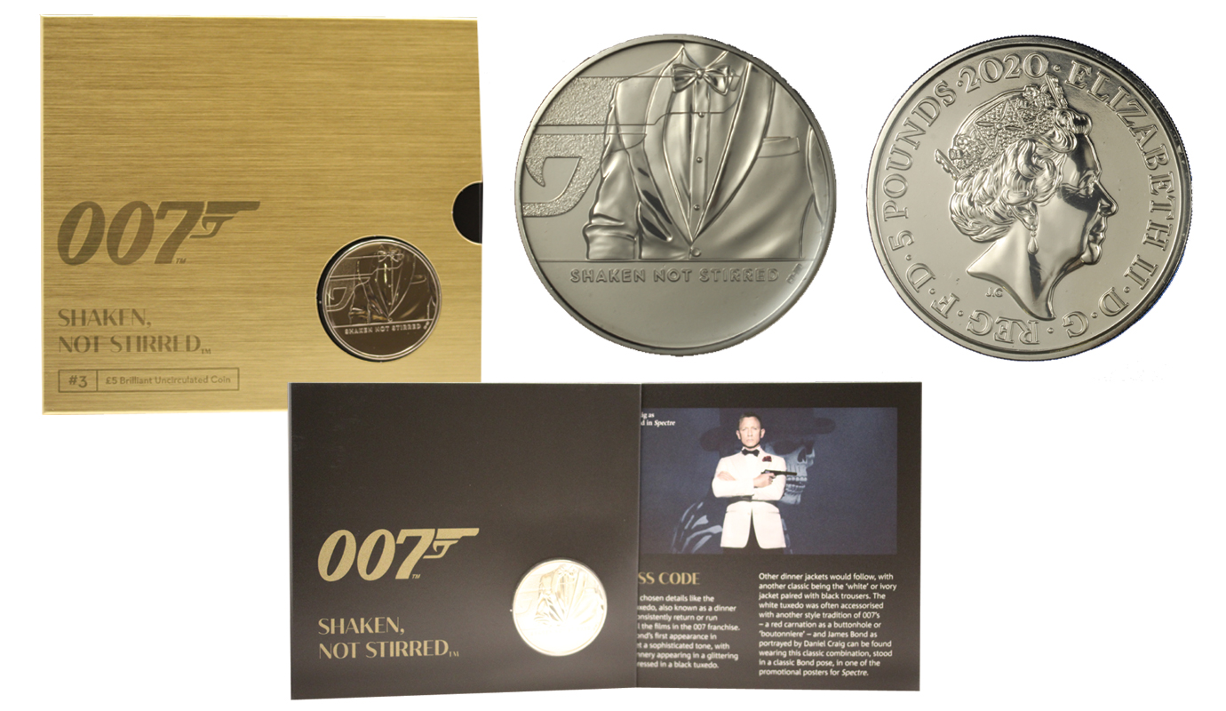 "James Bond - 3a emissione" - Moneta da 5 sterline in nickel 