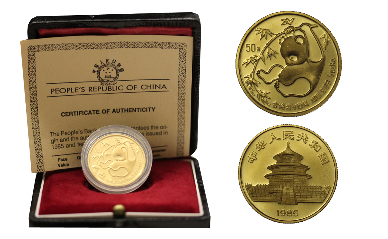 Panda - 50 Yuan gr. 15,55 in oro 999/000 - conf.originale