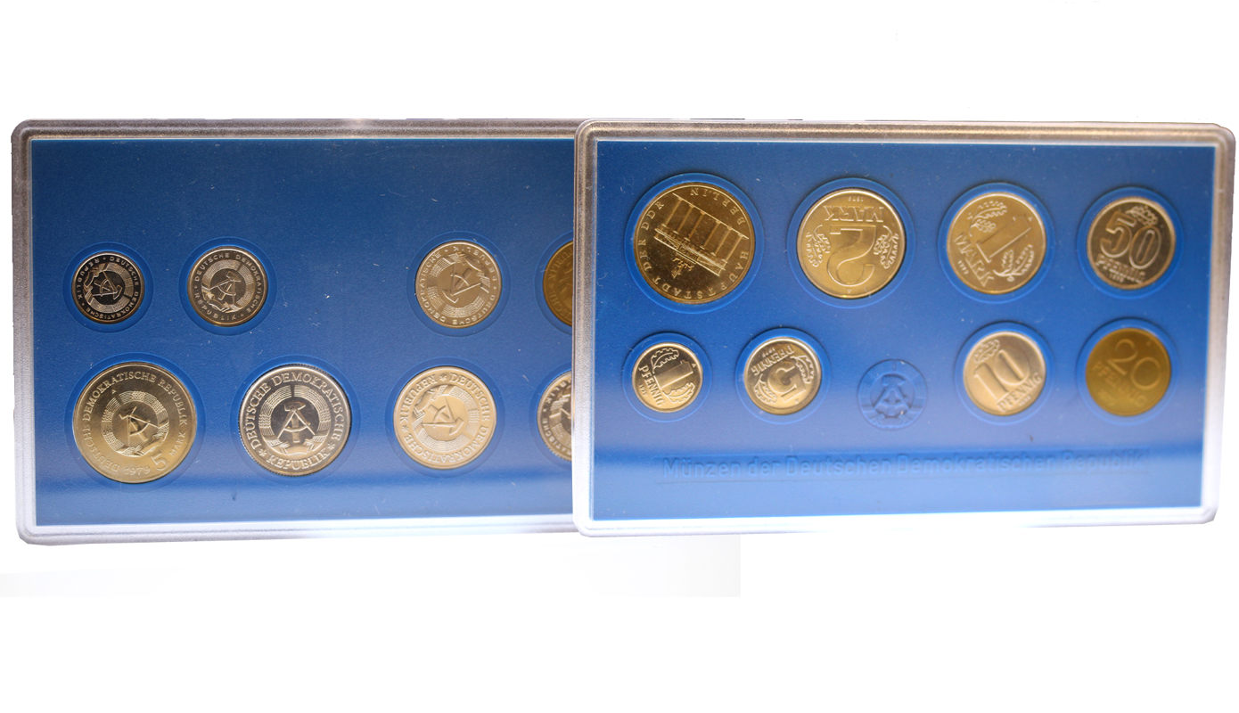 Germania Est - Set di 8 monete in blister originale