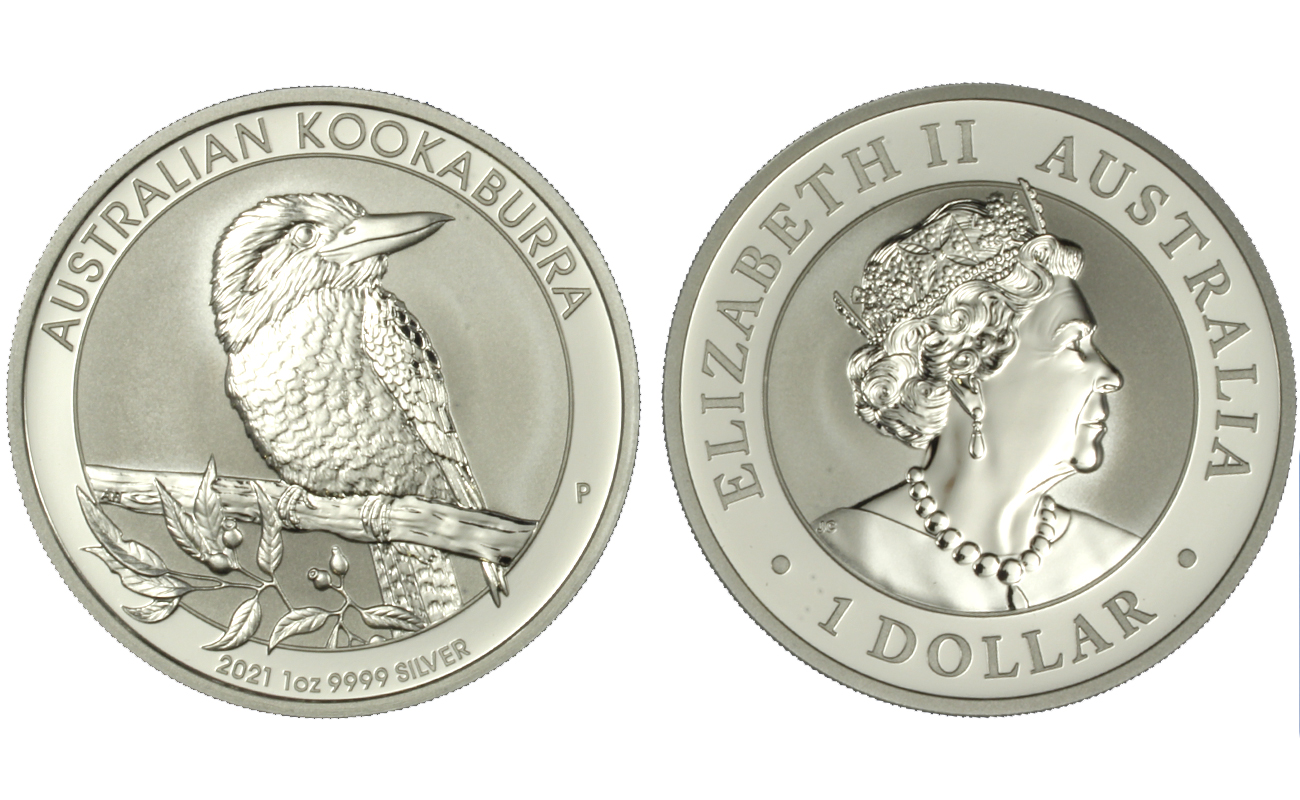 "Kookaburra" - moneta da 1 dollaro (1 oz) gr. 31,10 in ag 999/000