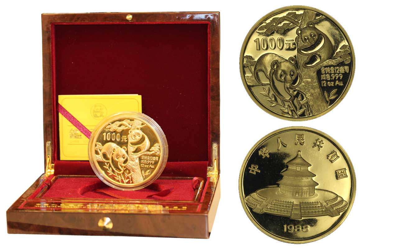 Panda - 1000 yuan (12oz) gr. 373,24 in oro 999/000 - conf. originale