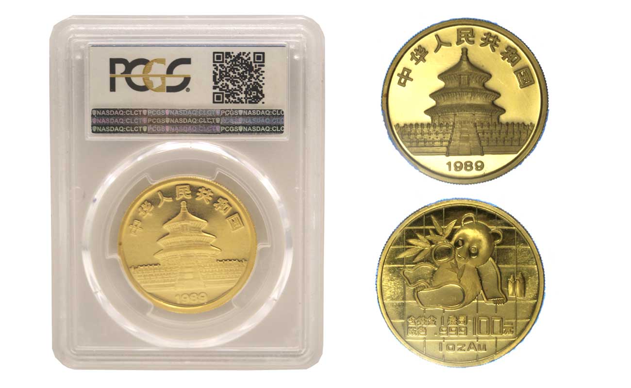 Panda - 100 yuan gr. 31,103 in oro 999/000 - Data piccola - slab
