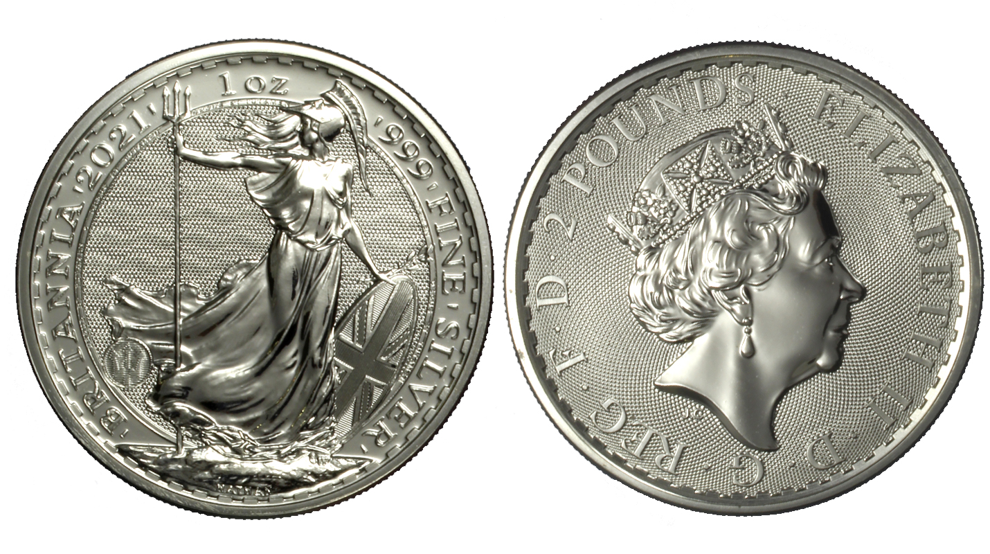 Britannia - moneta da 2 sterline (1 oncia) gr. 31,10 in ag.999/000