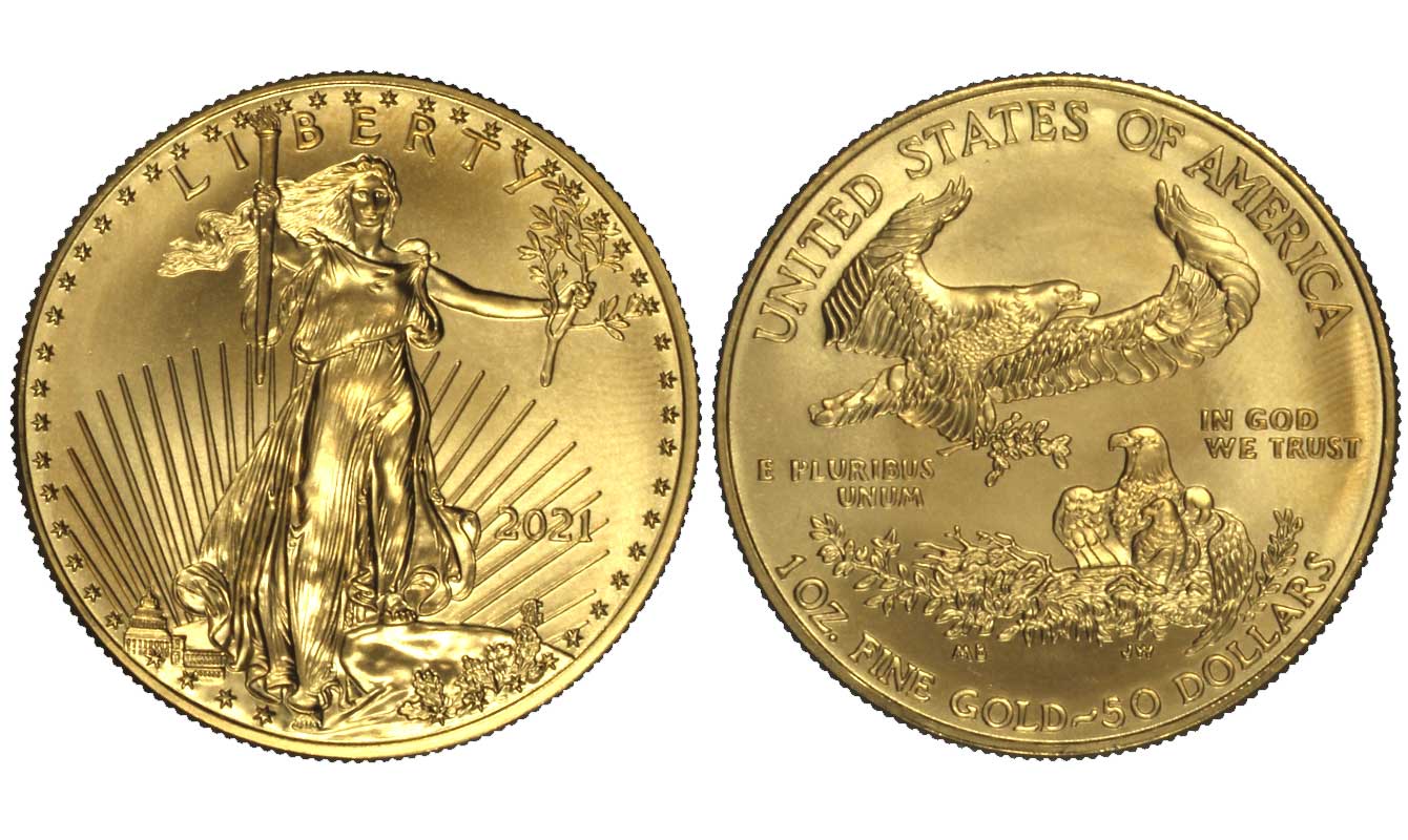 "American Eagle" - Oncia gr. 33,931 in oro 917/
