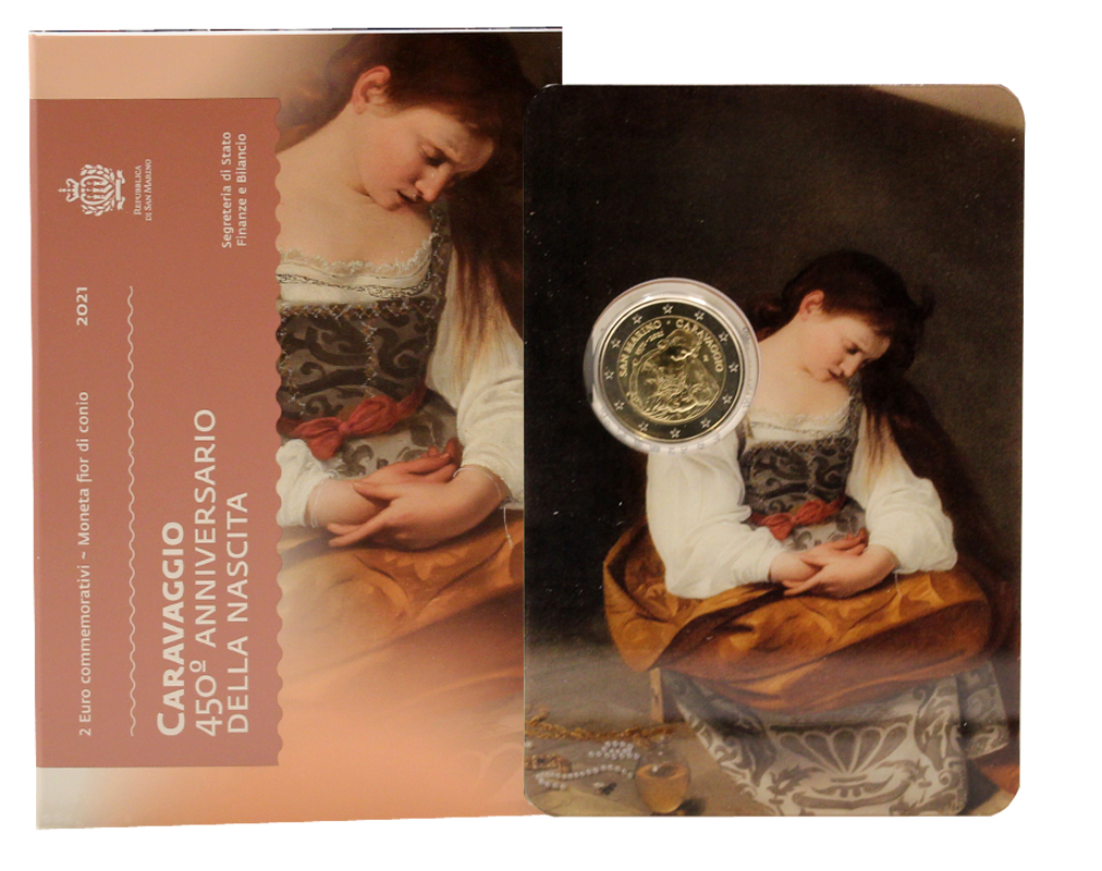 "Caravaggio" - Moneta da 2 euro commemorativa