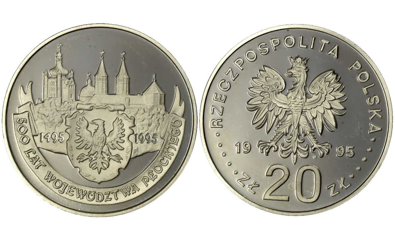 Provincia di Plock 20 Zloty gr.31,11 ag.999/000