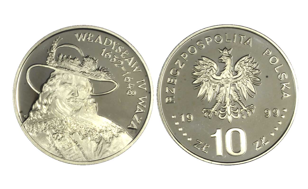 Wladyslav IV - 10 Zloty gr.14,14 ag.925/000