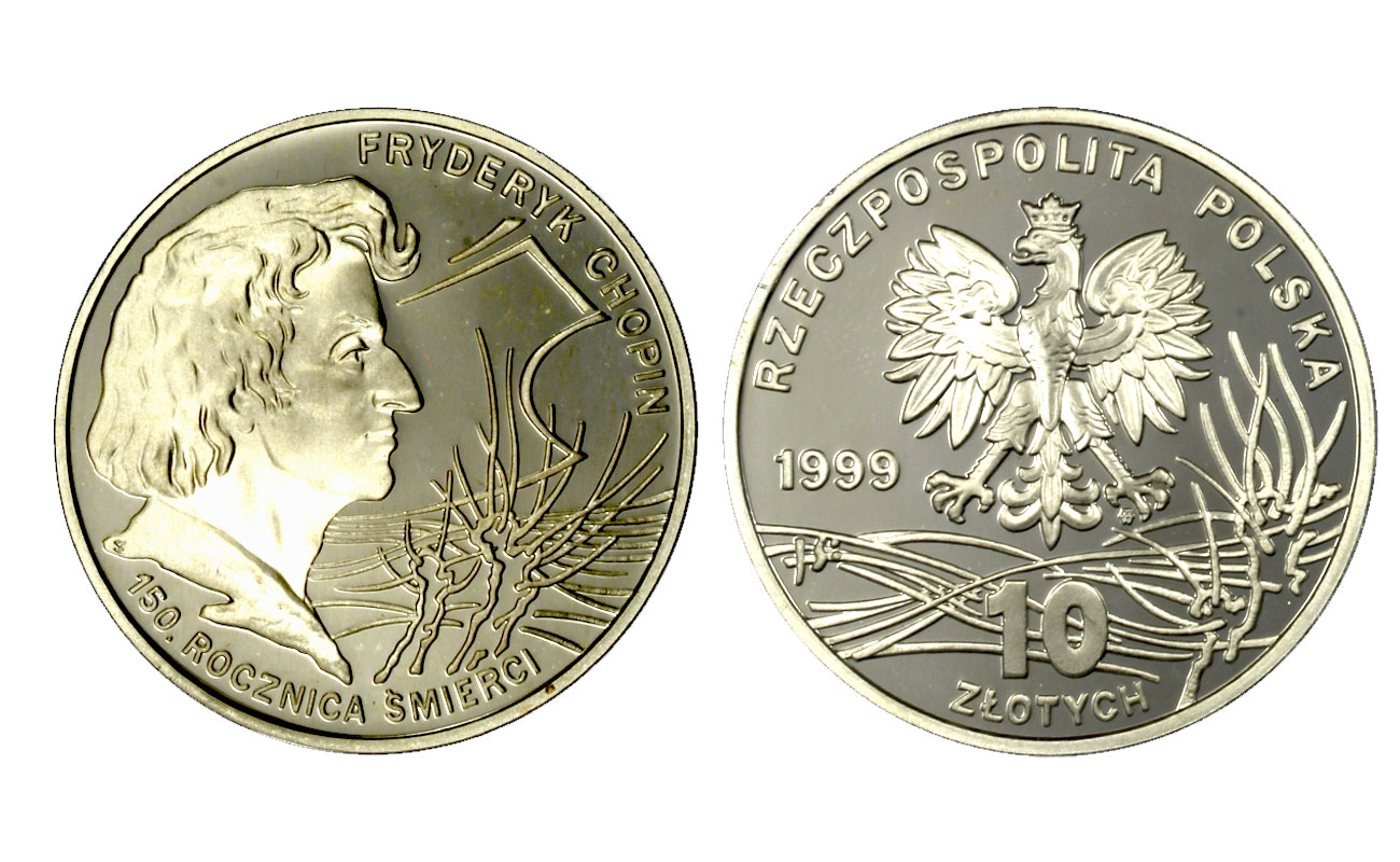Chopin - 10 Zloty gr.14,14 ag.925/000