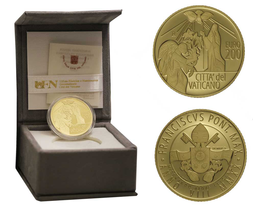 "Gli Arcangeli: Gabriele" - 200 euro gr. 40,00 in oro 917/000 - Tiratura 499 pezzi