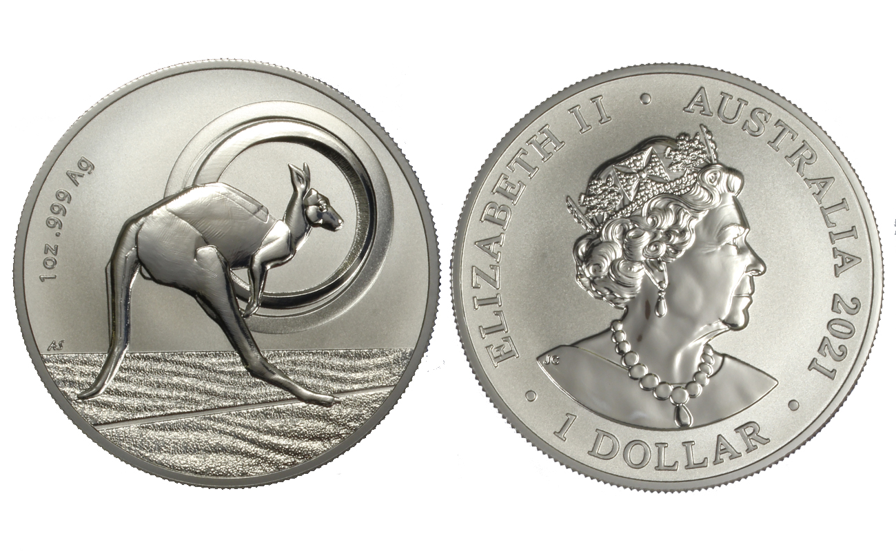 "Outback Majesty" - Moneta da 1 dollaro gr. 31,10 (1 oncia) in ag. 999/000 - Lotto da 10 pezzi - FDC