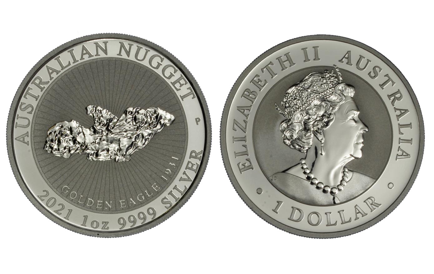 "Nugget - Golden Eagle 1931" - moneta da 1 Dollaro (1 oz) gr.31,10 in ag.999/000 