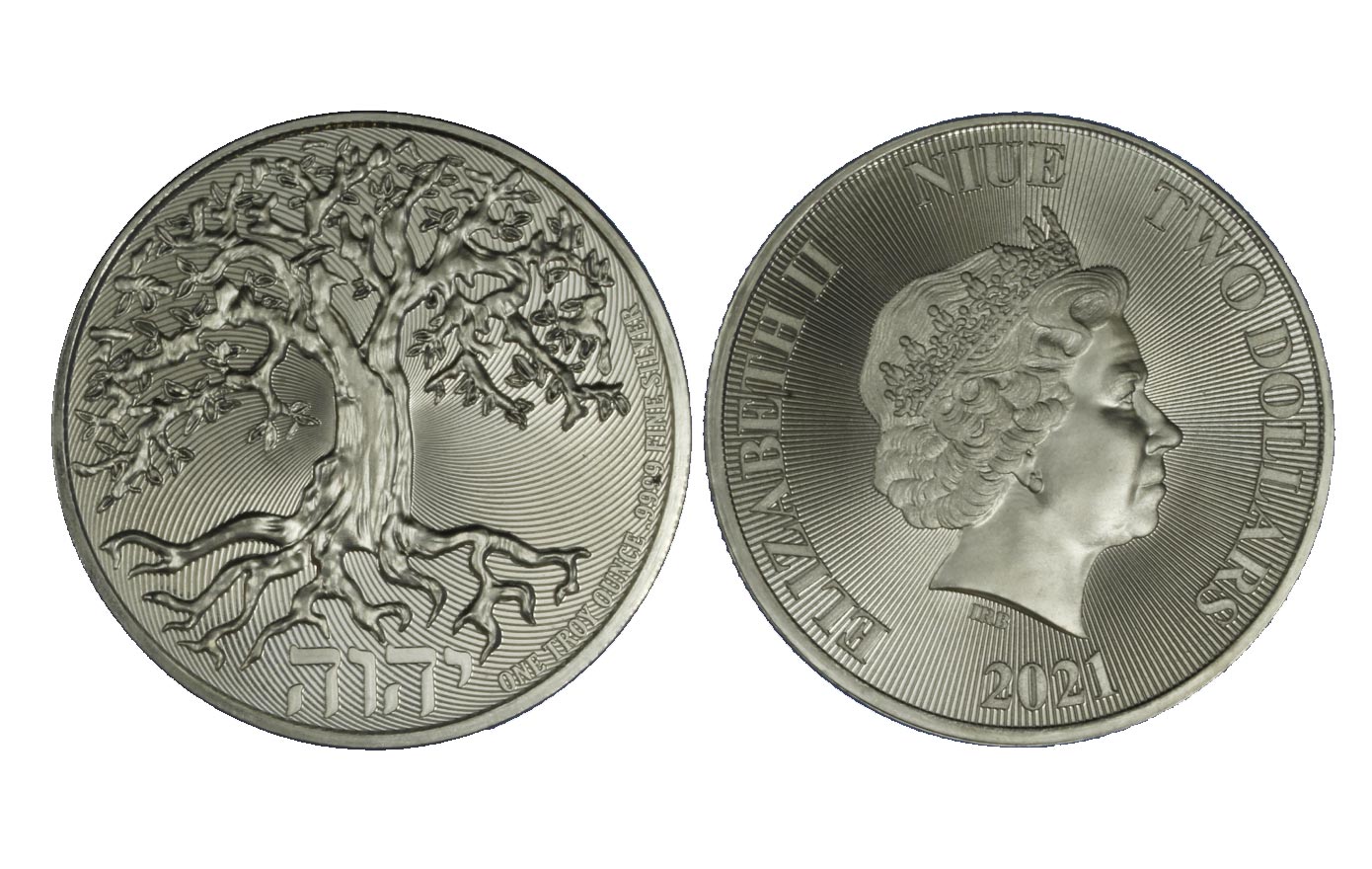 "Albero della Vita" - moneta da 2 dollari gr. 31,103 (1 oncia) in ag. 999/000 