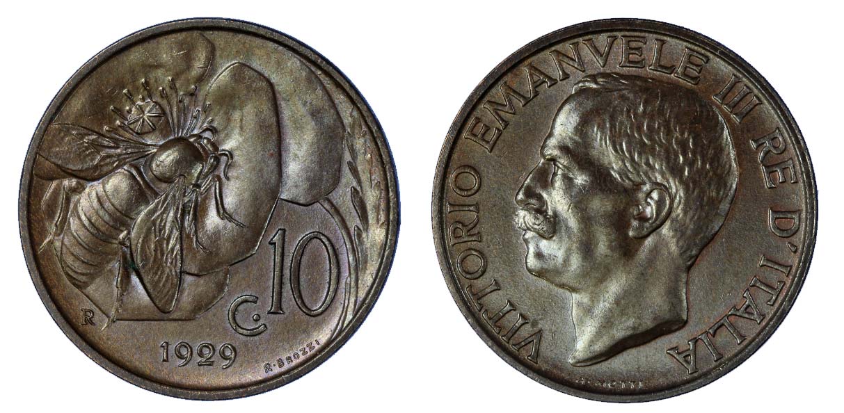  10 centesimi Ape zecca di Roma
