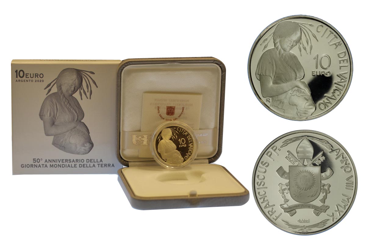 50 Anniv. Giornata Mondiale della Terra - 10 Euro commemorativa in argento