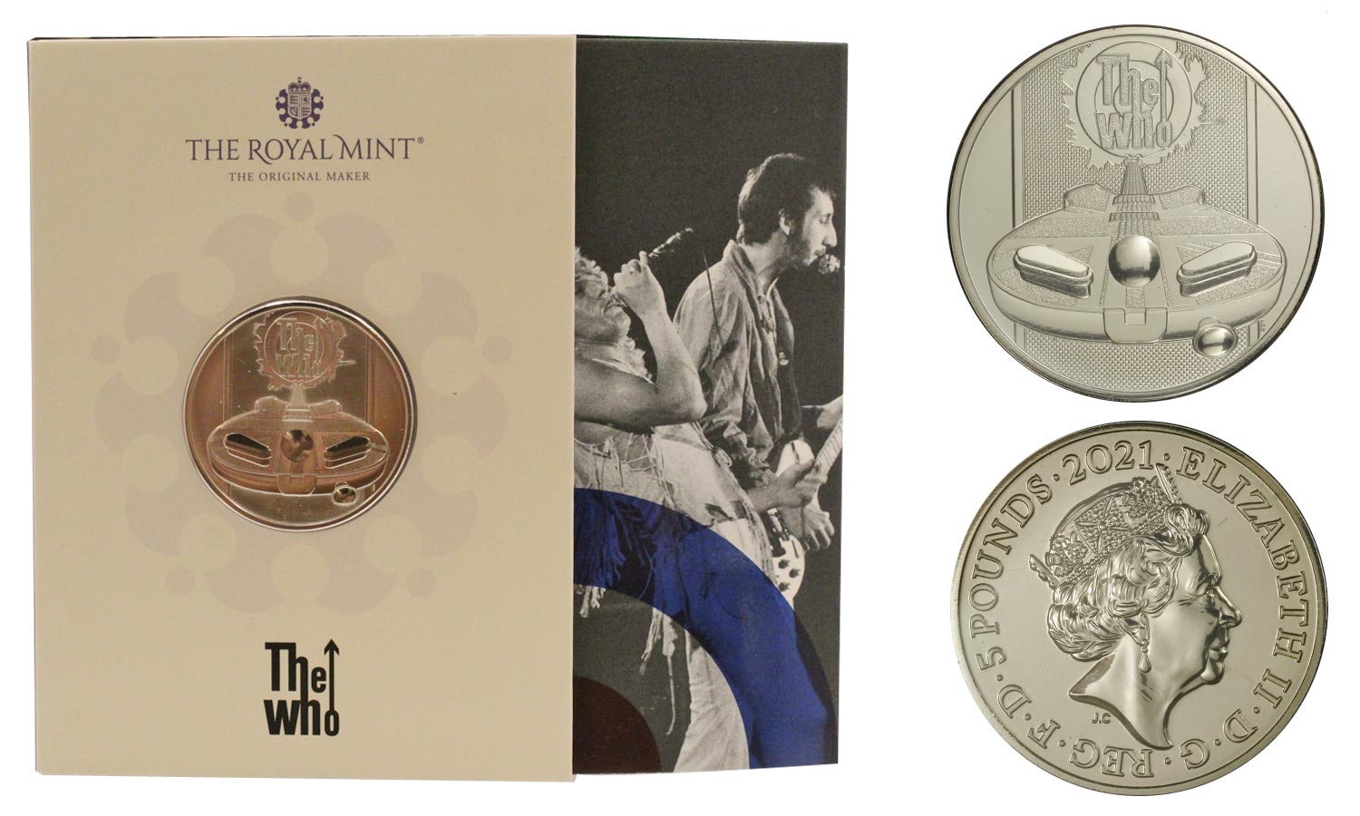 "The Who" - Moneta da 5 sterline in nickel 