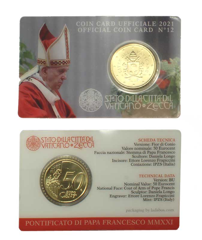 Papa Francesco - 50 Centesimi - In coincard n 12