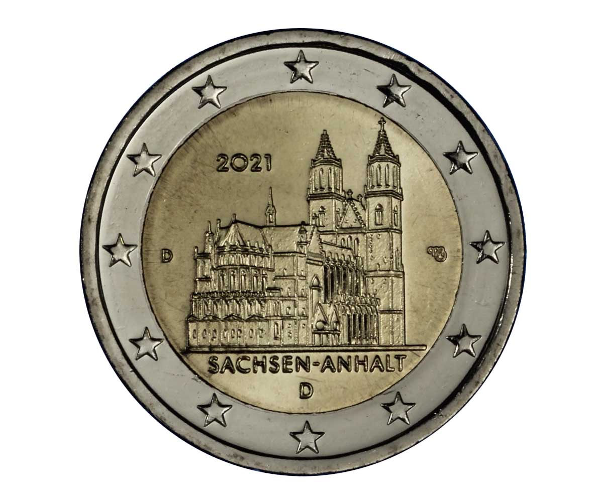 "Duomo di Magdeburgo" zecca D - moneta da 2 euro 