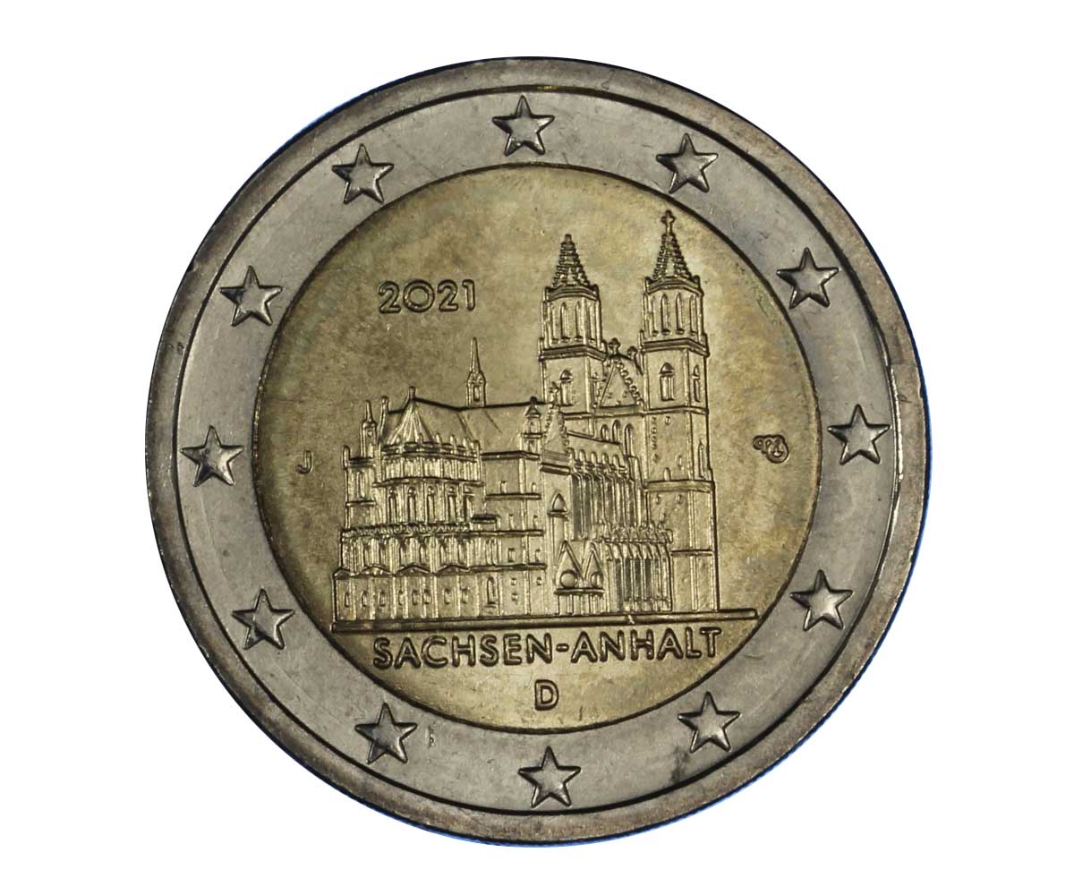 "Duomo di Magdeburgo" zecca J - moneta da 2 euro 