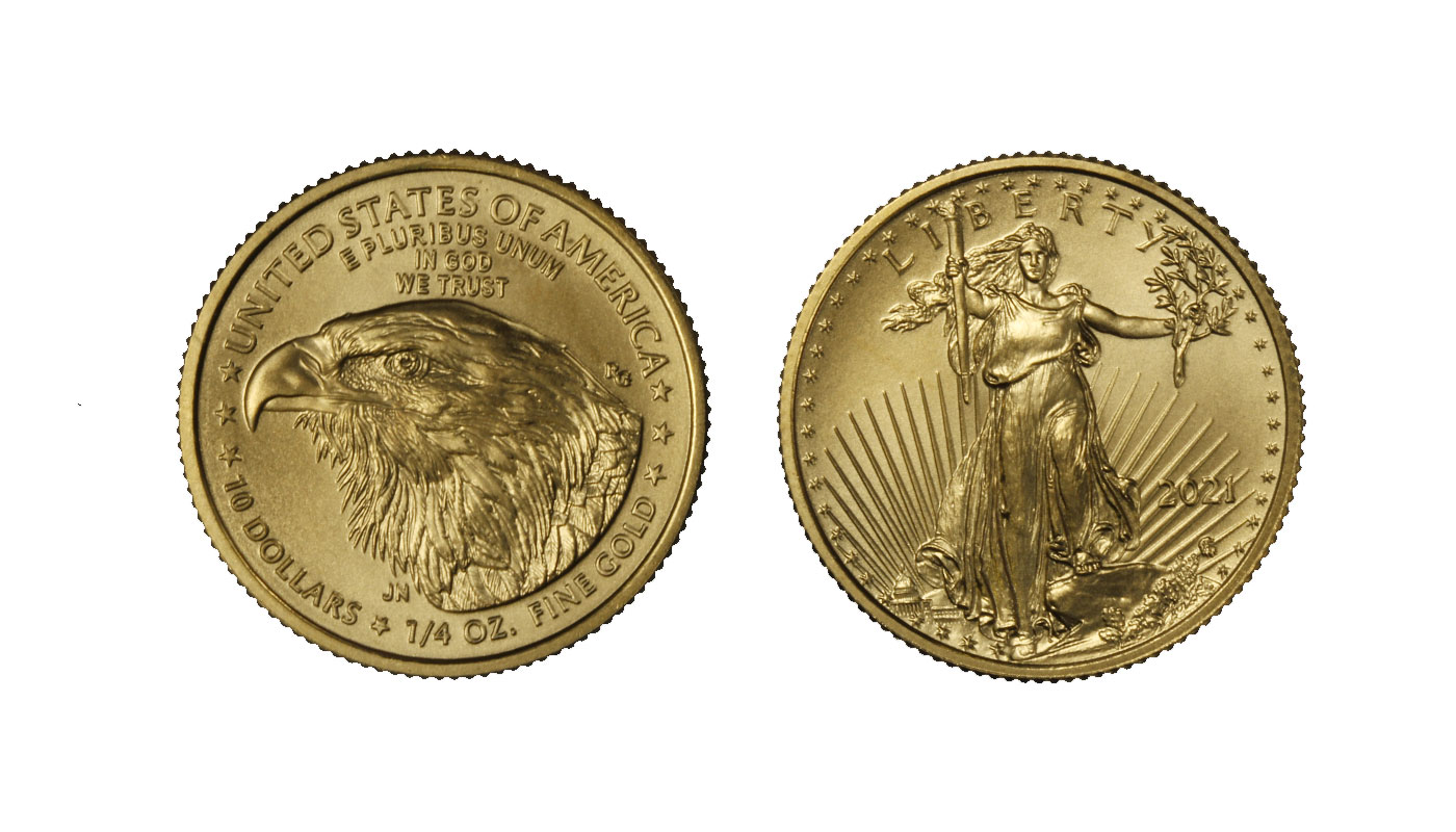American Eagle - 10 dollari gr. 8,483 in oro 917/000 - NUOVO DISEGNO