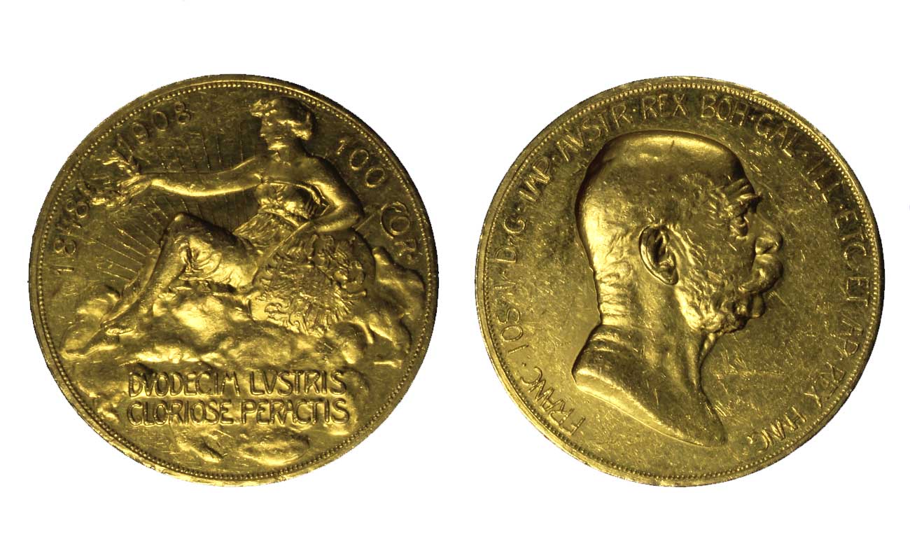 Francesco Giuseppe - 100 corone in oro