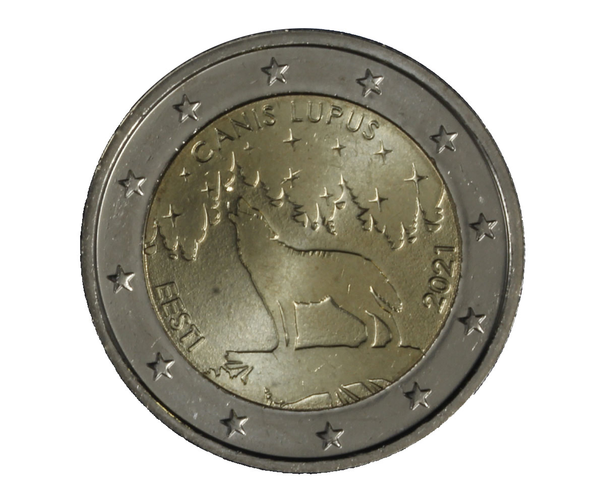 "Il lupo" - moneta da 2 euro
