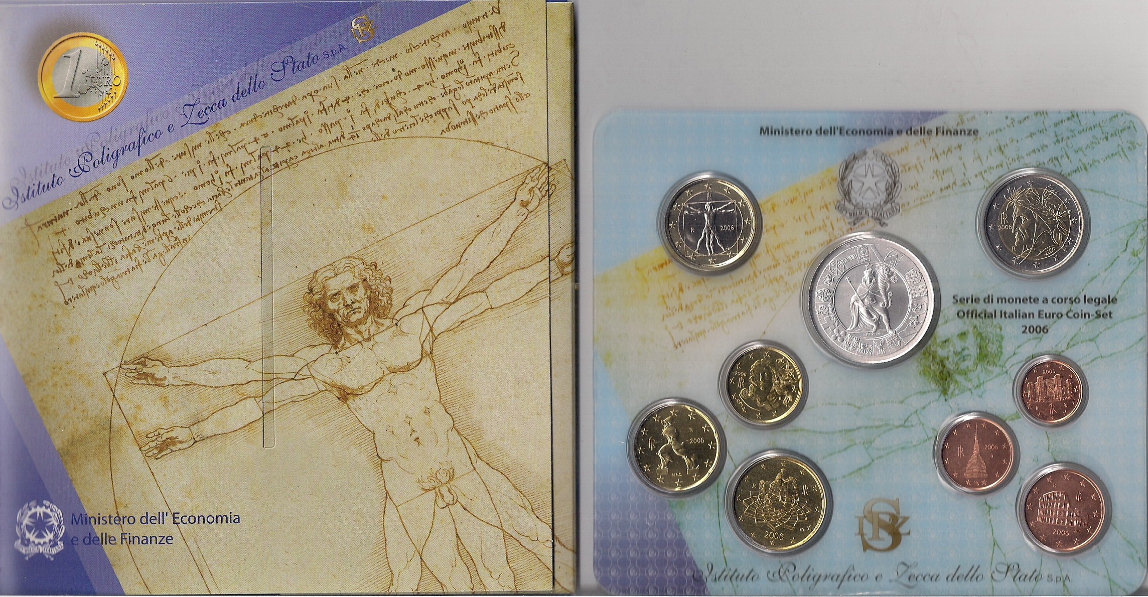 Serie completa di 9 monete con 5 euro in Ag "60 Anniv. della Rep. Italiana" - Lotto di 5 serie in conf. originali
