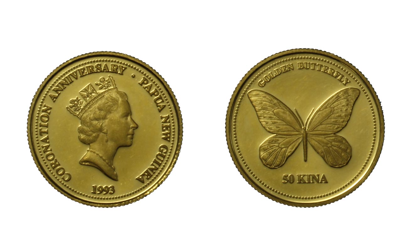 "Farfalla" 50 kina gr. 6,22 in oro 900/000