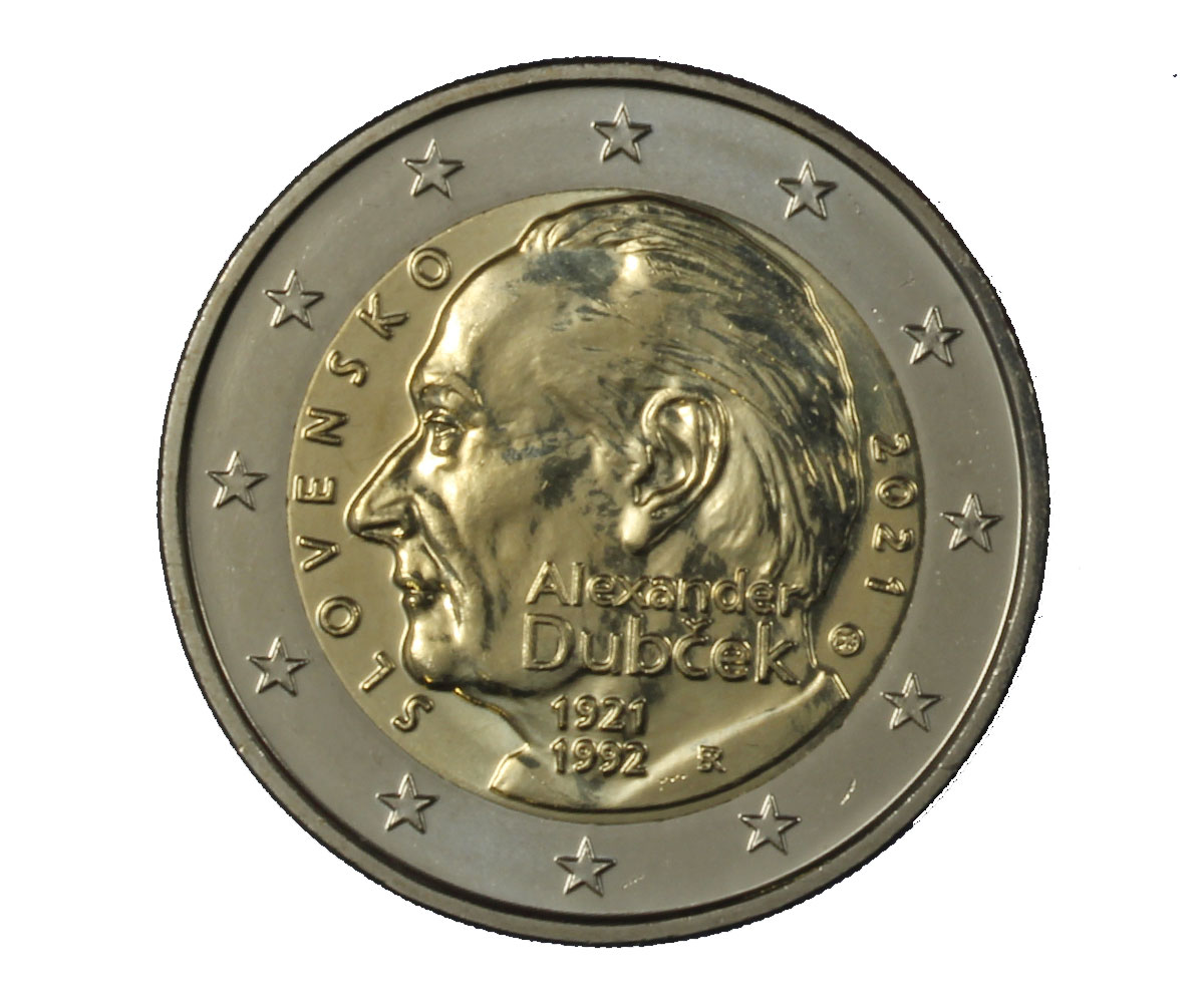 "Alexander Dubček" - moneta da 2 euro