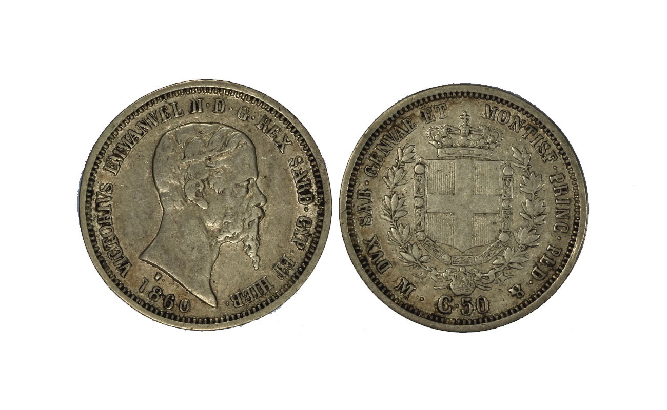 Re Vittorio Emanuele II - 50 centesimi 