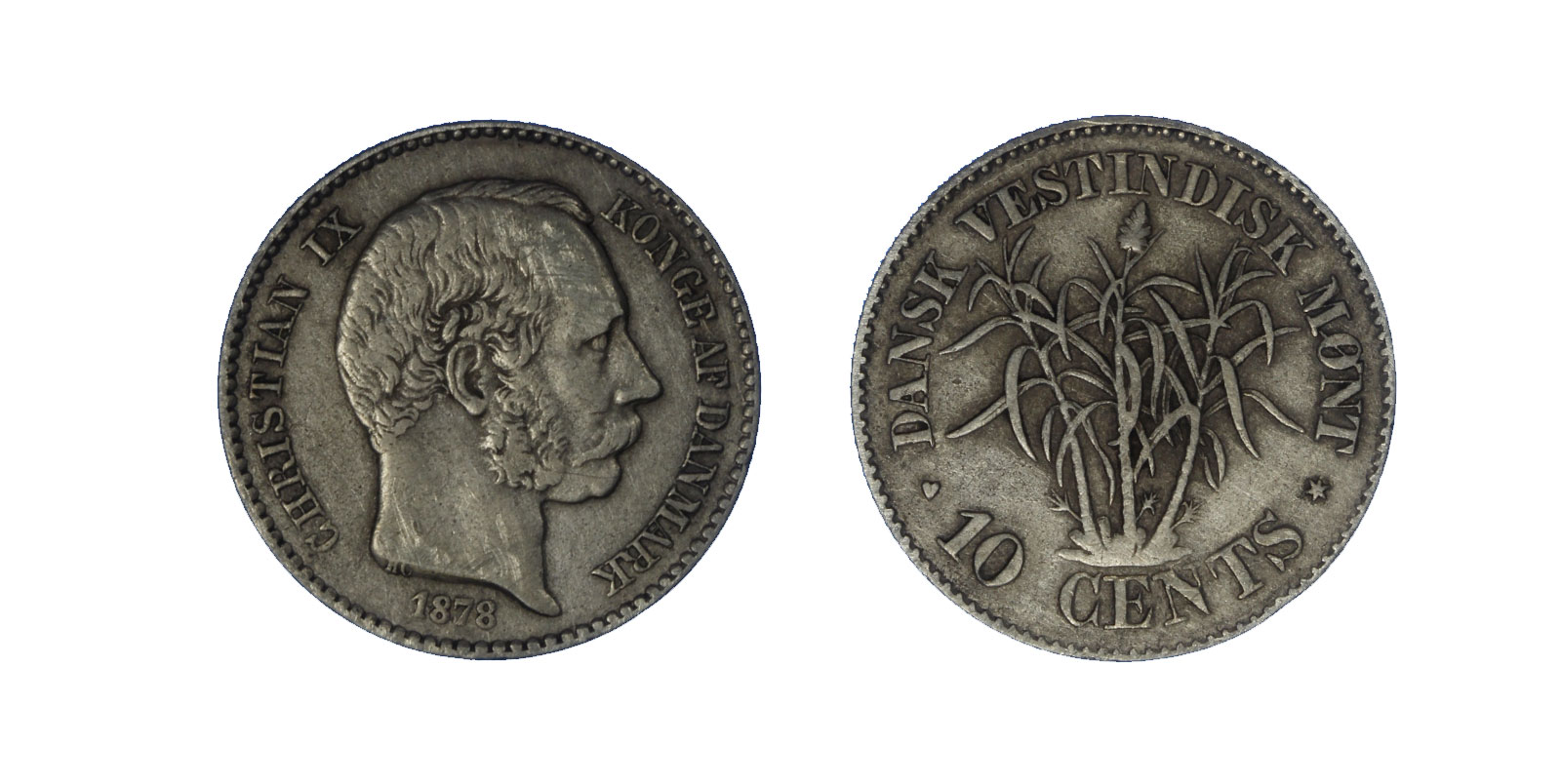 Cristiano IX - 10 centesimi 