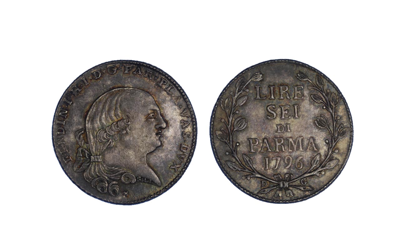 Ferdinando di Borbone - 6 lire