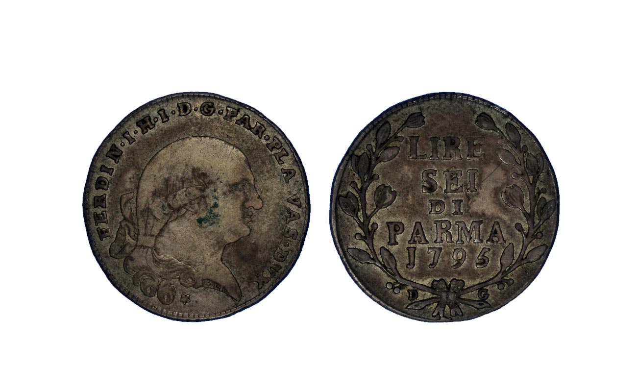 Ferdinando di Borbone - 6 lire