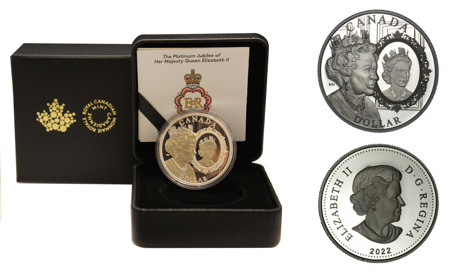 "Giubileo di Platino della Regina Elisabetta II" - Moneta da 1 dollaro gr. 23,17 in ag. 999/000