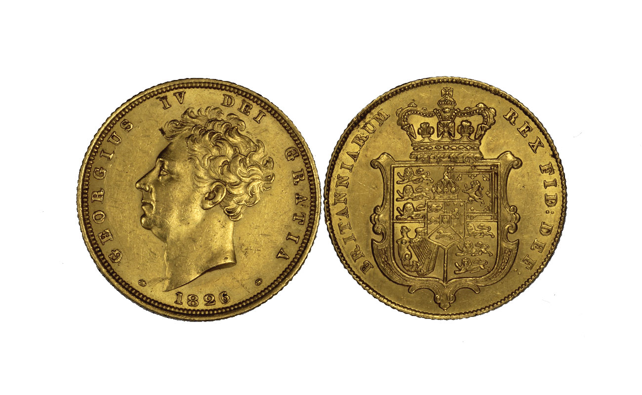 Re Giorgio IV - sterlina gr.7,98 in oro 917/000