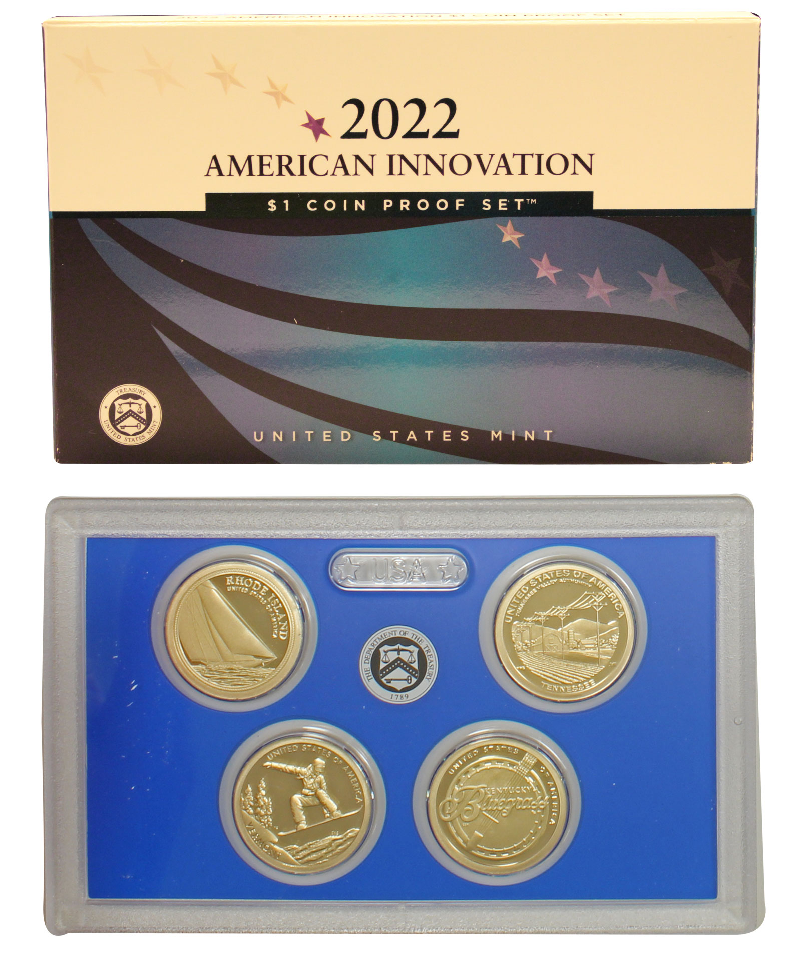 "American Innovation" - Serie di 4 monete da 1 dollaro in nickel