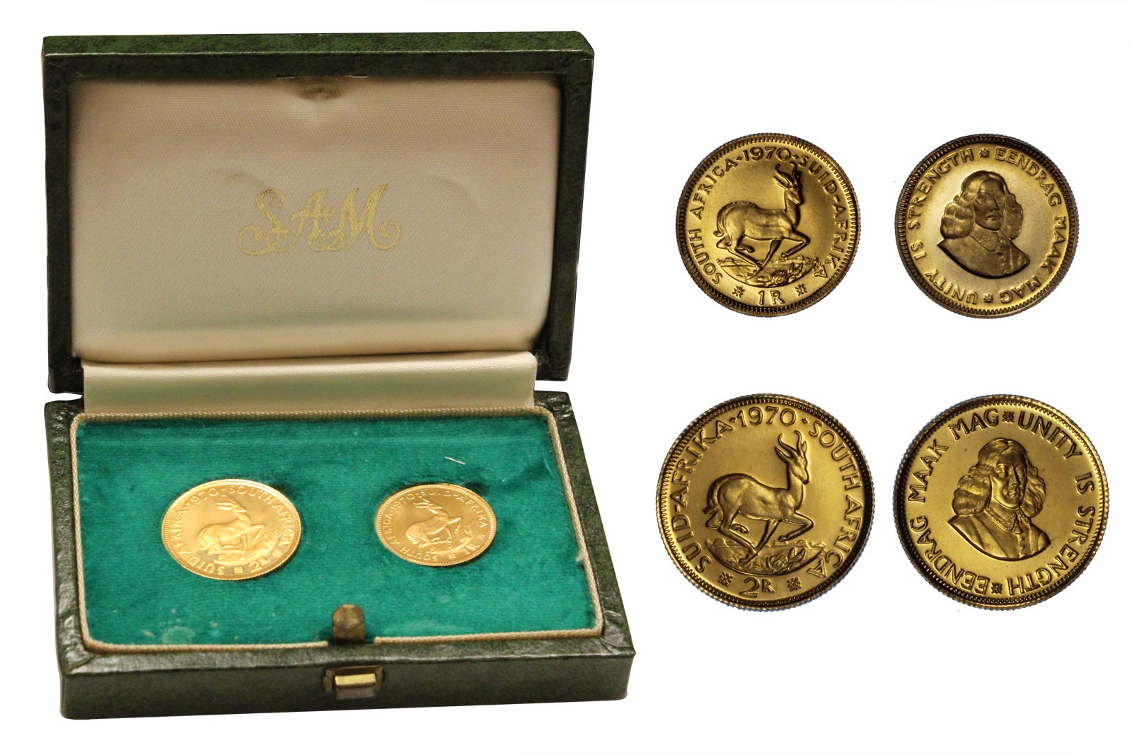Serie da 2 Rand e Rand gr. 11,97 in oro 917/000 - conf. originale