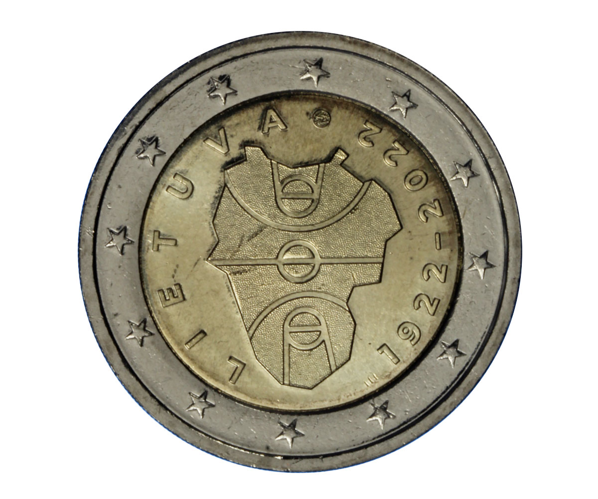 "100 anni dipallacanestroin Lituania" - moneta da 2 euro