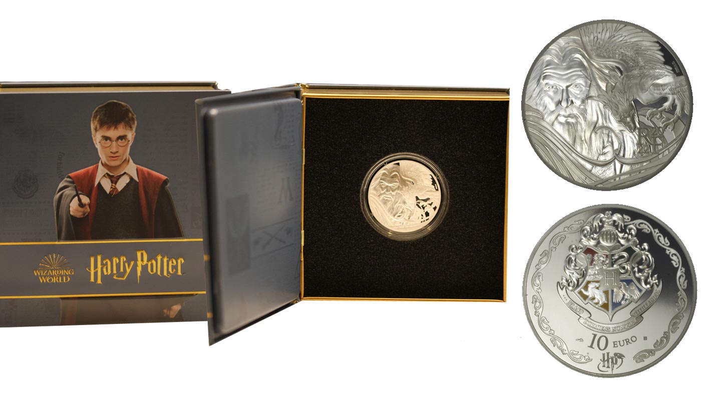 "Harry Potter - Silente" - 10 euro gr. 22,20 g in ag. 999/