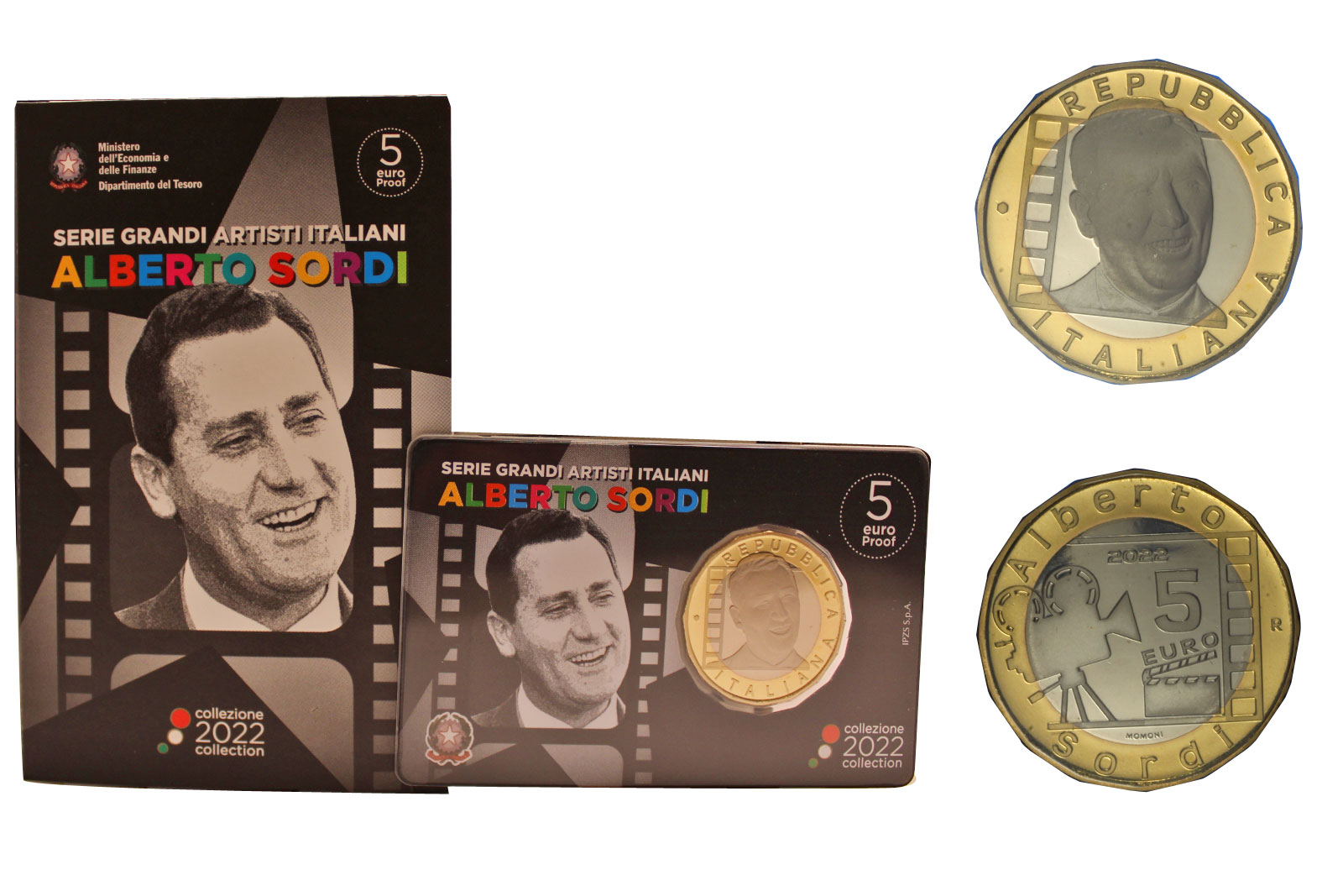 "Grandi Artisti italiani: Alberto Sordi" - 5 Euro - In coincard